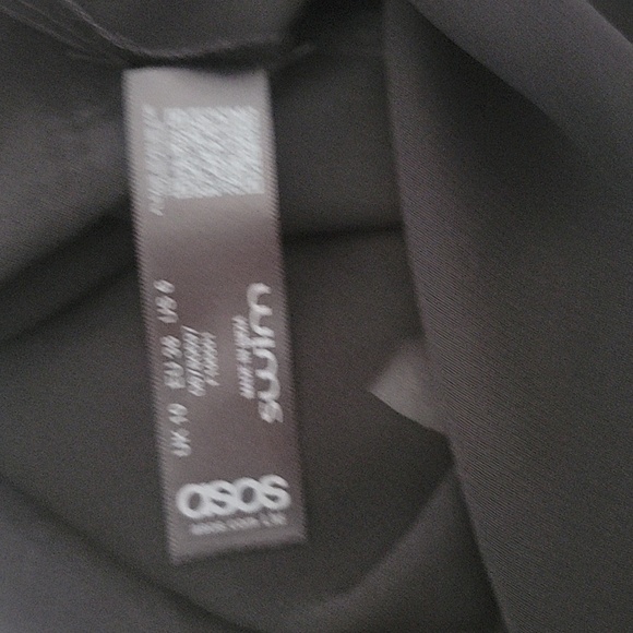 ASOS Swim Sheer Black Bathing Suit Cover Up.  Size 6, EUC - Picture 6 of 9